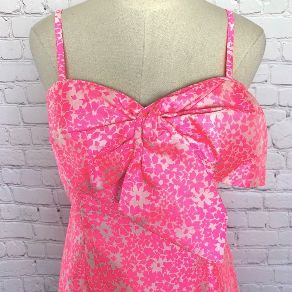 LILLY PULITZER Sutton Roxie Pink Jacquard Skirted Romper--NWT--6 - Picture 5 of 16